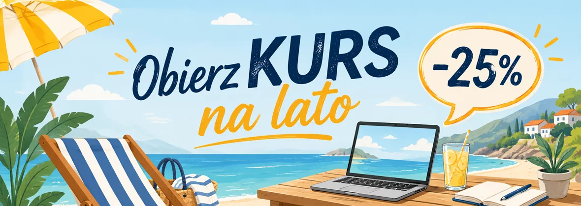 Grafika promocji - Obierz KURS na lato