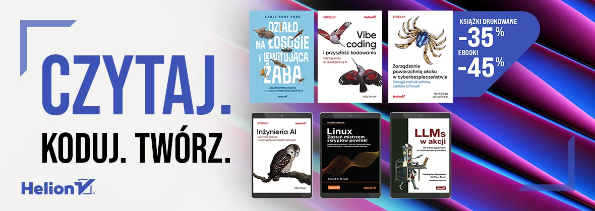 Grafika promocji - Czytaj. Koduj. Twórz.