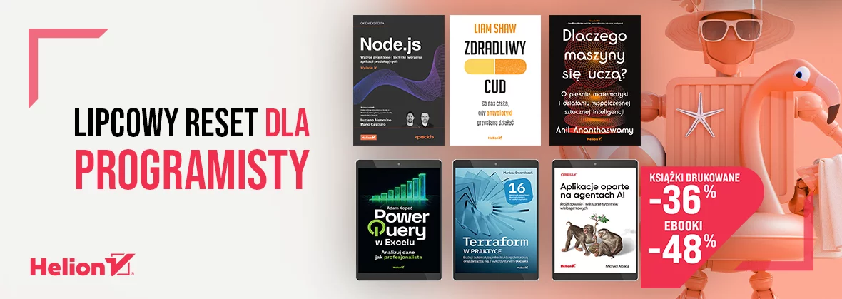 Grafika promocji - Lipcowy reset dla programisty