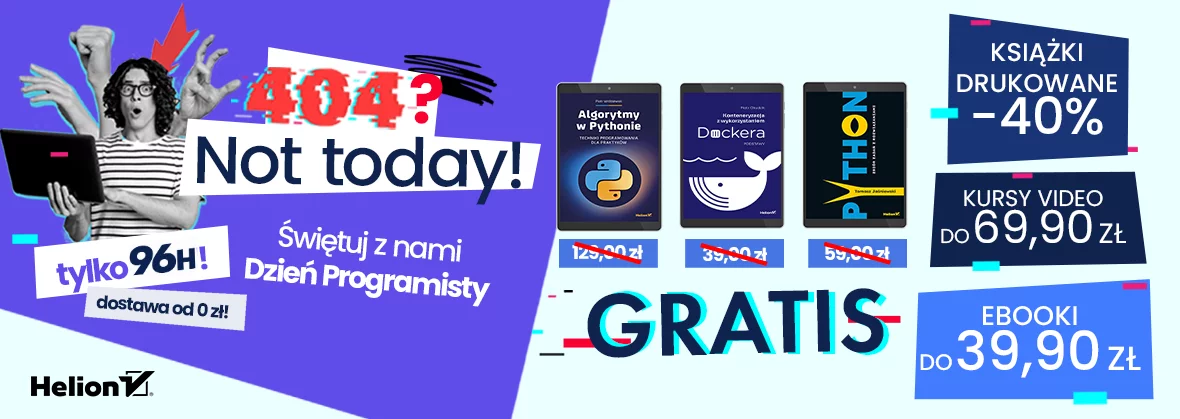 Grafika promocyjna - DZIEŃ PROGRAMISTY 2026 [Rabaty do -96%]