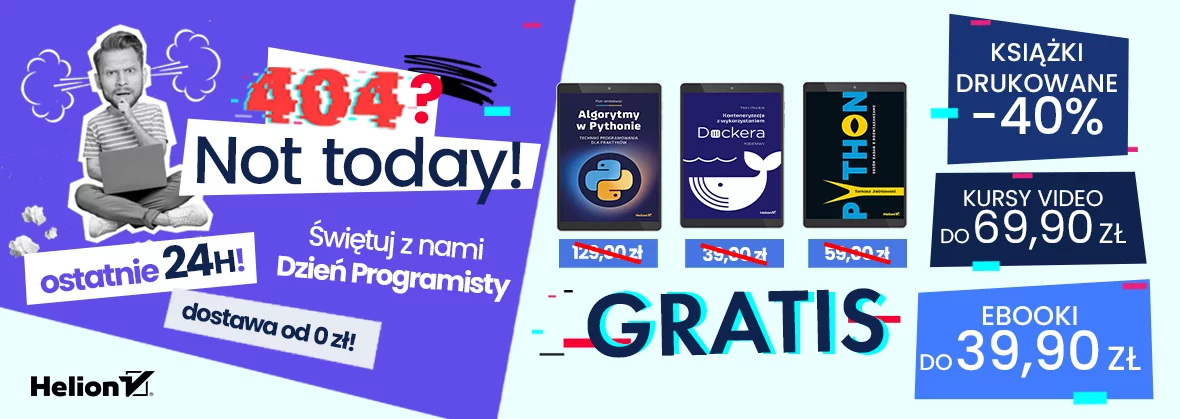 Grafika promocji - DZIEŃ PROGRAMISTY 2026 ~ Dodatkowe 24h! [Rabaty do -96%]