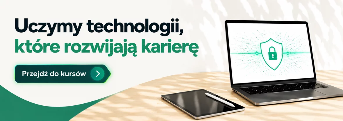 Grafika promocji - Uczymy technologii, które zmieniają karierę
