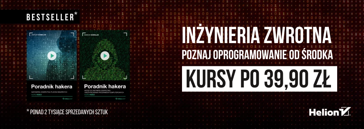 Grafika promocji - Inżynieria zwrotna. Kursy po 39,90 zł