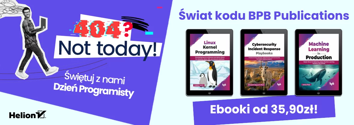 Grafika promocji - Wejdź do świata kodu z BPB Publications [Ebooki od 35,90zł]