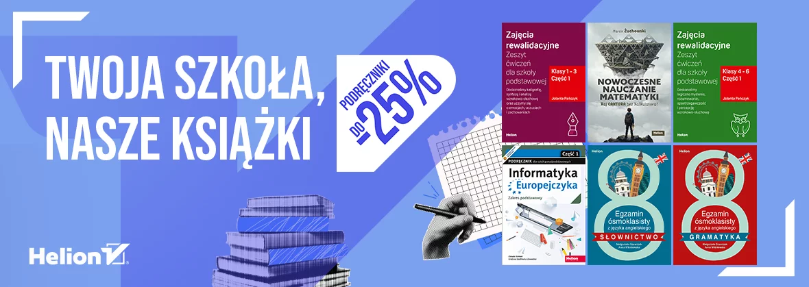 Grafika promocji - Twoja szkoła, nasze książki