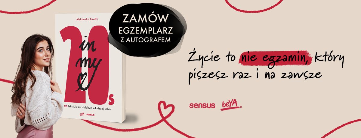 baner z ksiązką z autografem