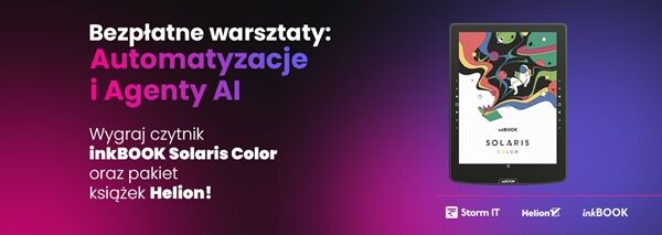 Wygraj inkBOOK Solaris Color
i książki z wydawnictwa Helion.