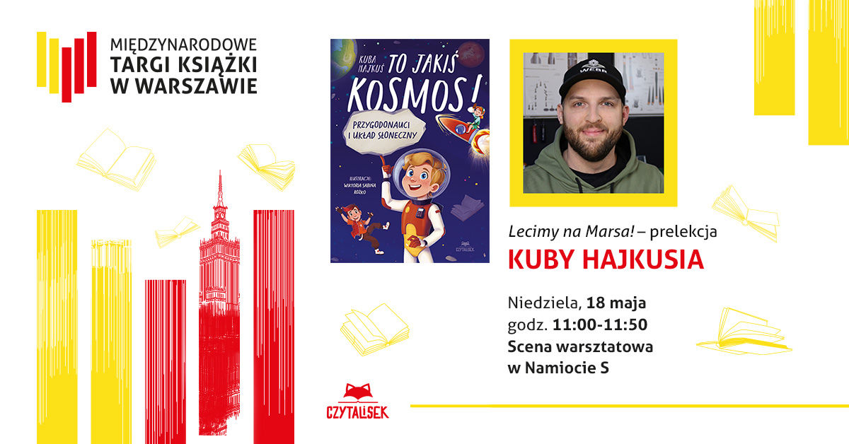 Kuba Hajkuś na Międzynarodowych Targach Książki w Warszawie 2025