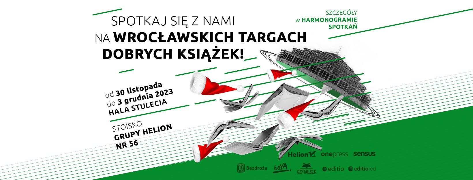 Wrocławskie Targi Dobrych Książek 2023 Stoisko Grupy Helion nr 62