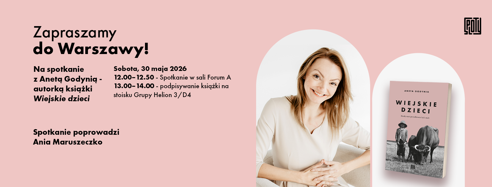 Aneta Godynia - spotkanie autorskie - baner