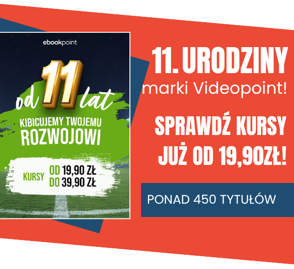 Urodzinowa promocja marki Vdeopoint - wszystkie kursy z rabatami