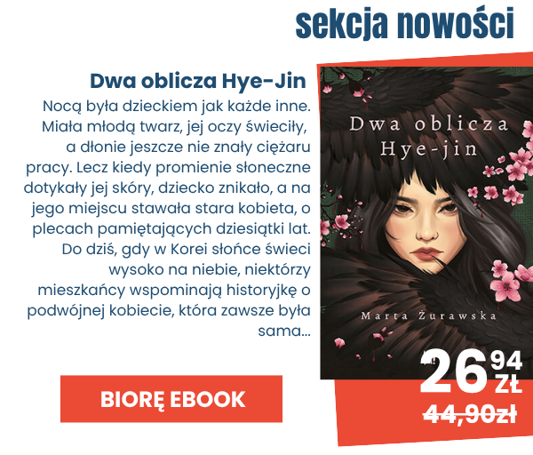 Nocą była dzieckiem jak każde inne. Miała młodą twarz, jej oczy świeciły, a dłonie jeszcze nie znały ciężaru pracy. Lecz kiedy promienie słoneczne dotykały jej skóry, dziecko znikało, a na jego miejscu stawała stara kobieta, o plecach pamiętających dziesiątki lat. Do dziś, gdy w Korei słońce świeci wysoko na niebie, niektórzy mieszkańcy wspominają historyjkę o podwójnej kobiecie, która zawsze była sama. Sprawdź nowość - Dwa oblicza Hye-jin