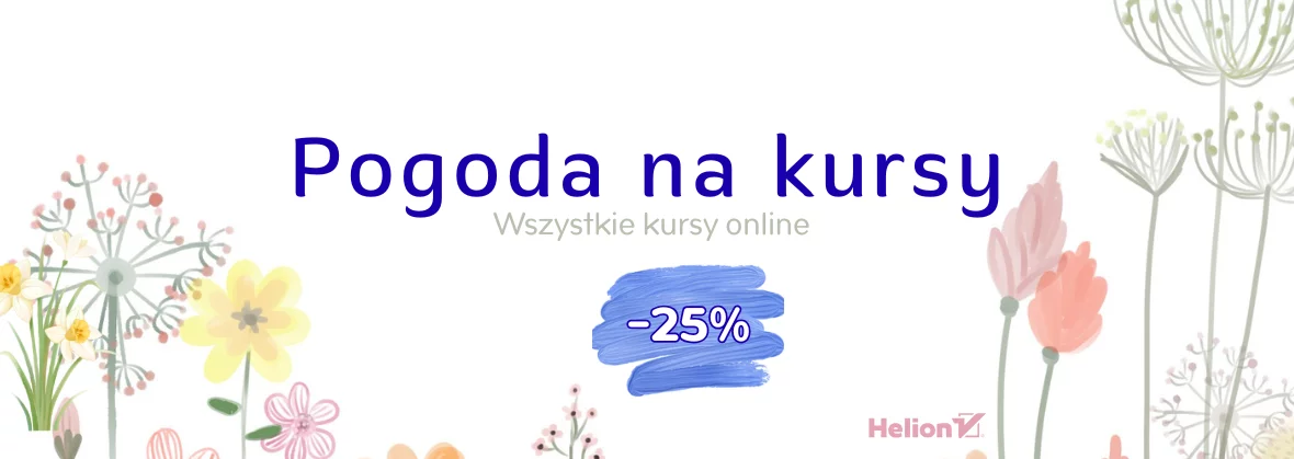 Pogoda na kursy! Wszystkie kursy online -25%