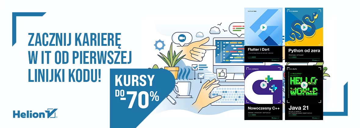 Kariera w IT zaczyna się od pierwszej linijki kodu! [Kursy online do - 70%]