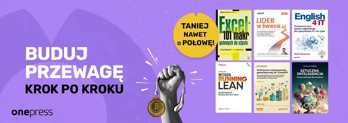 Grafika promocji - Buduj przewagę step by step 🚀