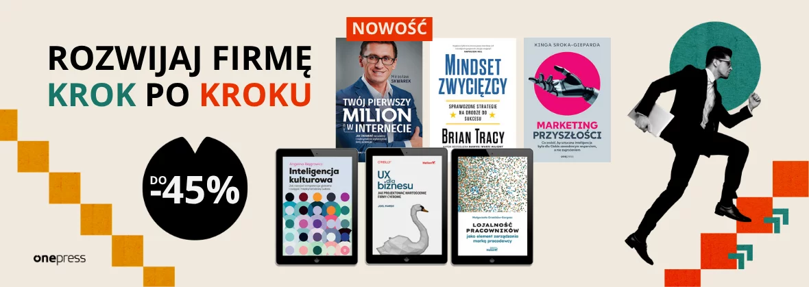 Grafika promocji - Rozwijaj firmę krok po kroku 🚶🏼‍♂️‍➡️📈