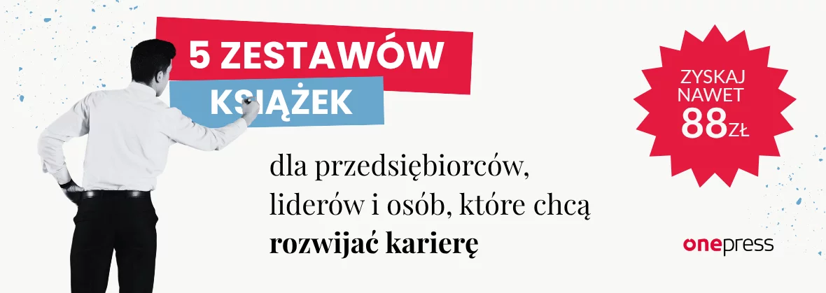 Promocja 5 zestawów książek dla przedsiębiorców, liderów i osób, które chcą rozwijać karierę