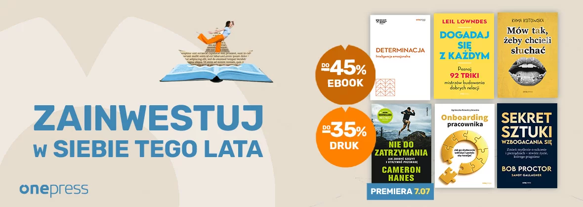 Grafika promocji - Zainwestuj w siebie tego lata! ☀️