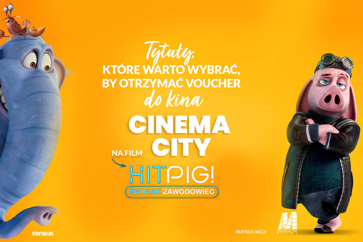 Wybierz te tytuły i otrzymaj voucher do Cinema City na film "Hitpig. Świniak zawodowiec"! 🐷🍿!