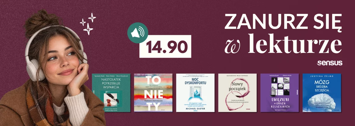 Zanurz się w lekturze 💕 Audiobooki po 14.90!