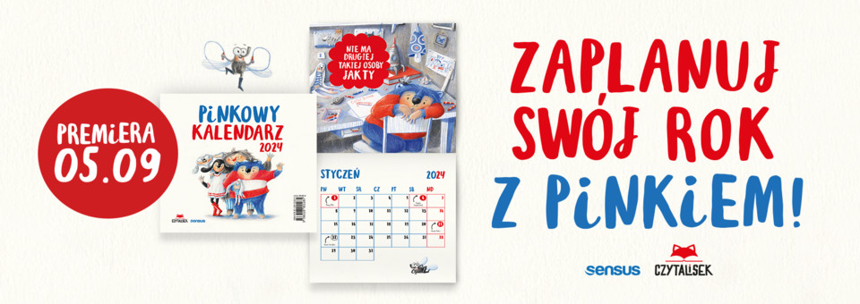 pinku, kalendarz, 2023/2024, Ula Młodnicka, Agnieszka Waligora