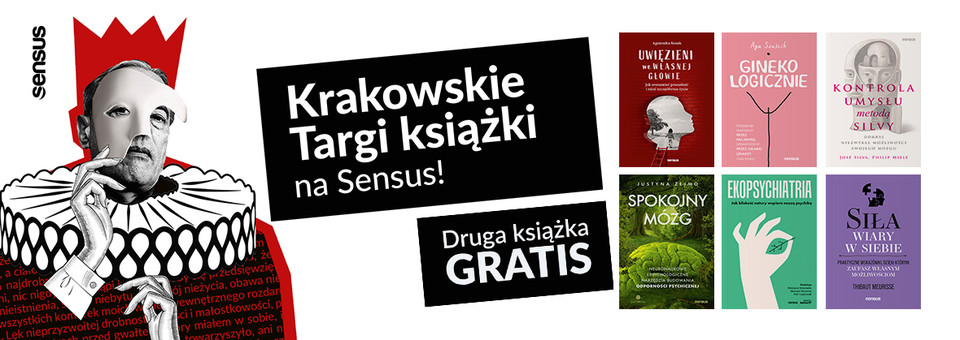 Gdzie są Krakowskie Targi Książki? Na Sensus! Sprawdź najlepsze tytuły i zgarnij 2 w cenie 1! 