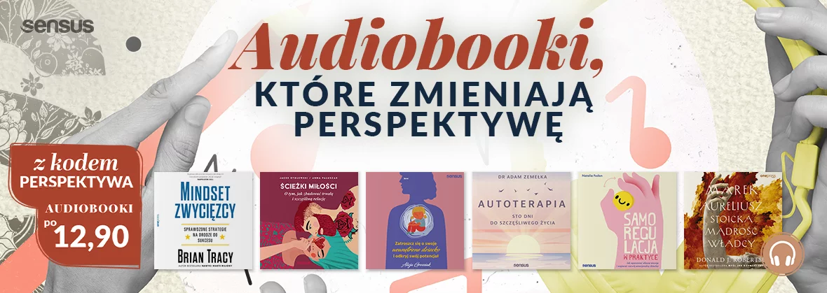 Grafika promocji - Audiobooki, które zmieniają perspektywę 🎧💫