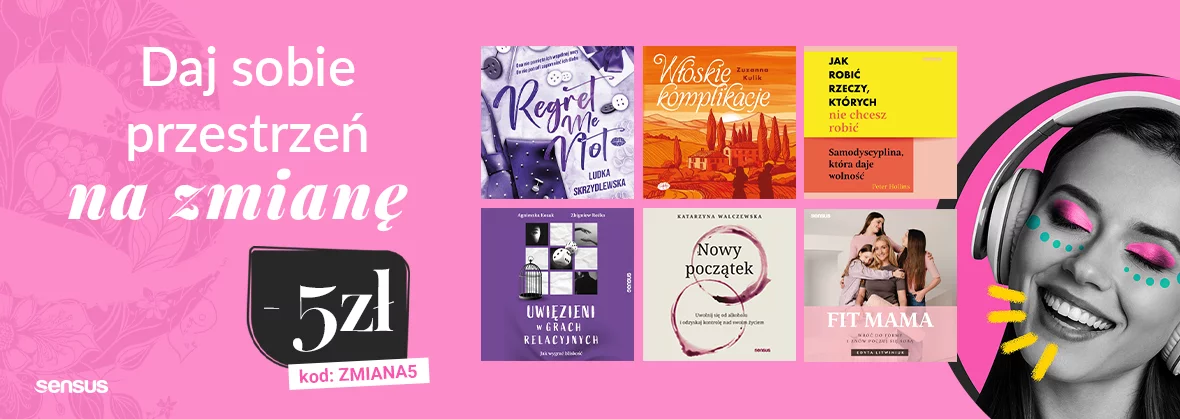 Grafika promocji - Daj sobie przestrzeń na zmianę 🌿🎧