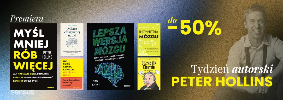 Grafika promocji - Peter Hollins - tydzień autorski!