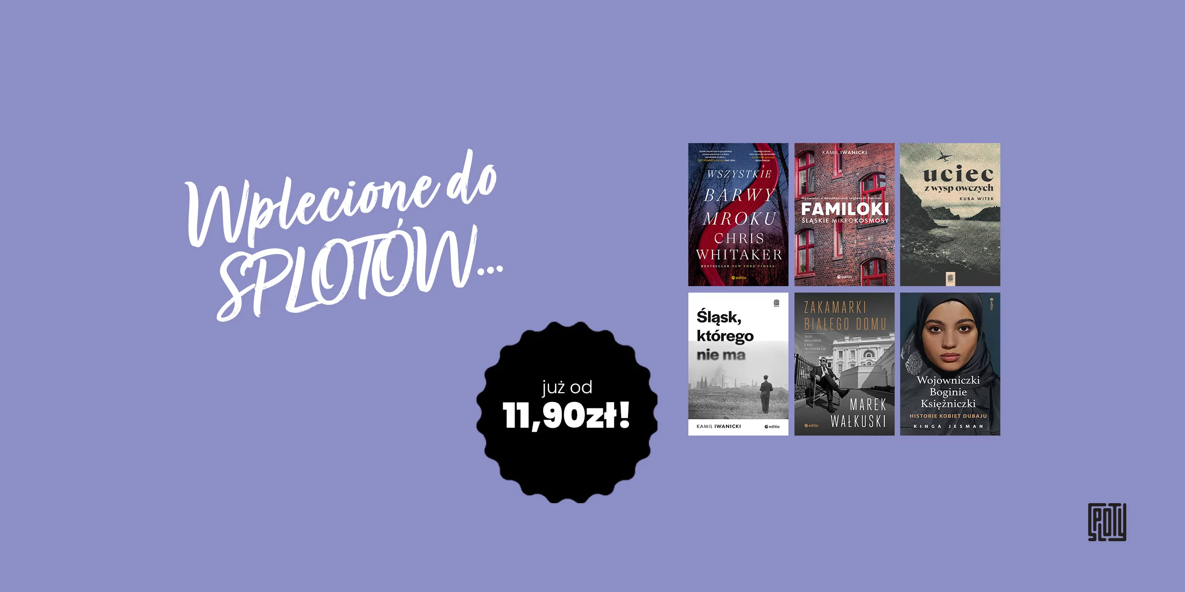 Grafika slider Książki wplecione do SPLOTÓW