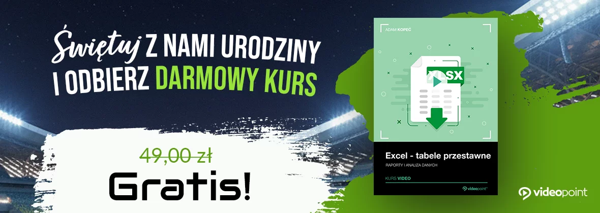 Urodziny Videopoint. Świętuj z nami i zgarnij kurs ZA DARMO
